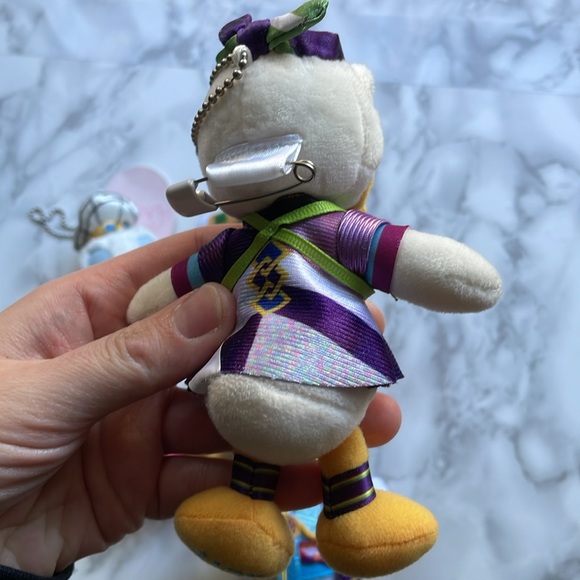 JAPAN Tokyo Disney Land / Disney Sea Donald duck plush keychain LOT - Picture 7 of 10